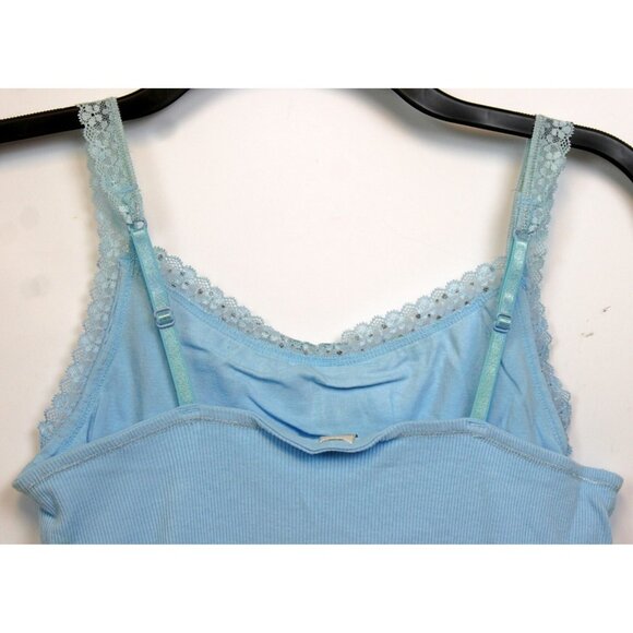 Y2K Limited Too Cami Tank Top sz 18 Rhineston Lace V-Neck Neck Jr Pre-Teen Retro - Picture 5 of 6